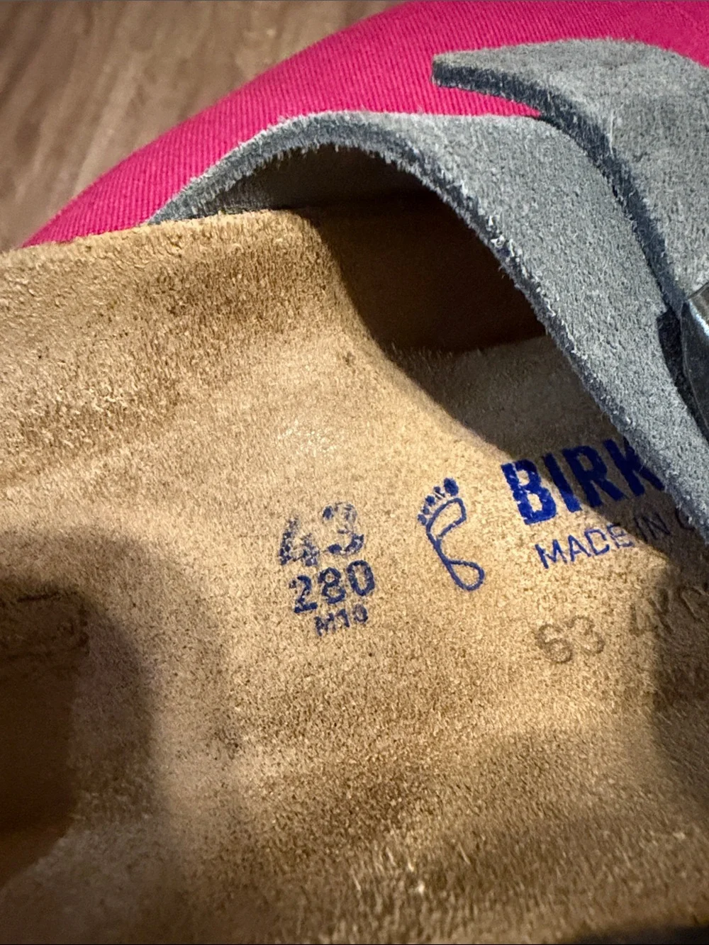 Birkenstock Men's Arizona Suede Sandals in Basalt Gray - Picture 4 of 7